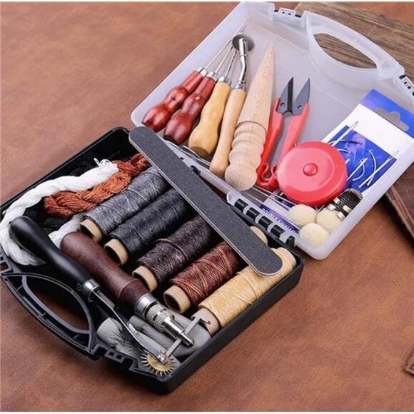 Leather Working Tools Leather Craft Kit Leather Sewing Tools - Picture 3 of 7